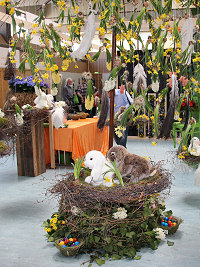 toller Stand von Blumen Miller
